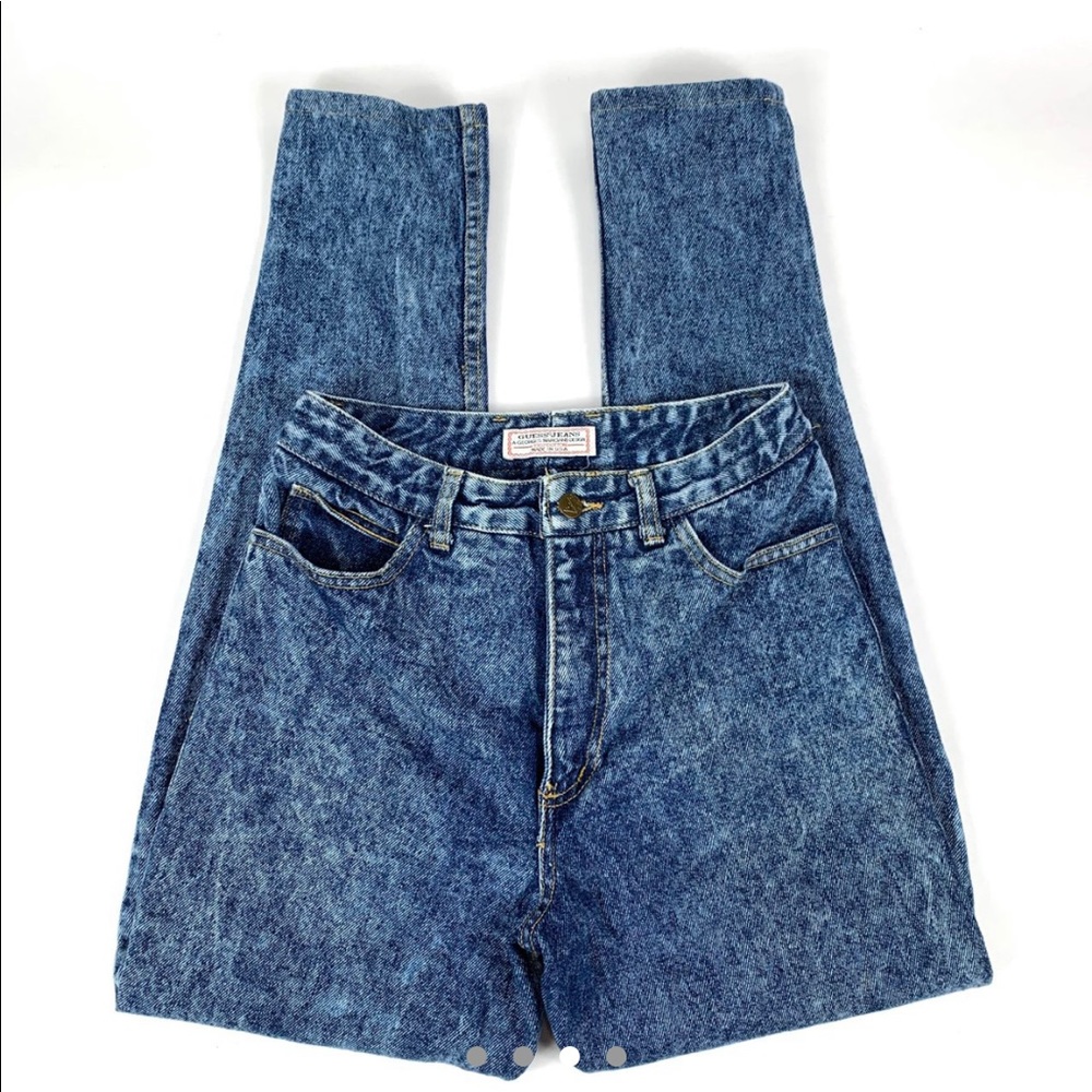 Guess Blue Acid Wash Women Jeans - Picture 4 of 5